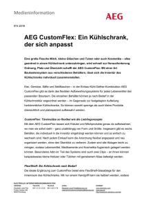 AEG CustomFlex: Ein Kühlschrank, der sich