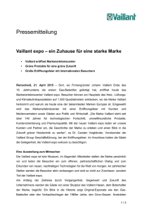 Pressemitteilung Eröffnung Vaillant expo docx, 514