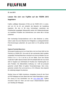 Lassen Sie sich von Fujifilm auf der FESPA 2013 begeistern