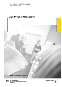 Dipl. Product Manager - bzb Weiterbildung Buchs
