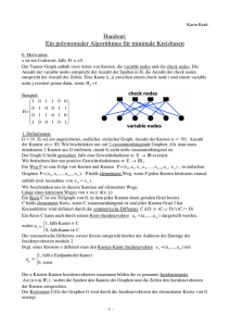 Handout: Ein polynomialer Algorithmus für minimale Kreisbasen