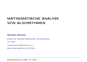 mathematische analyse von algorithmen
