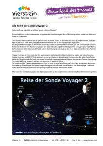 Die Reise der Sonde Voyager 2 zum Thema Planeten