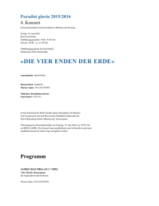 DIE VIER ENDEN DER ERDE« - Münchner Rundfunkorchester