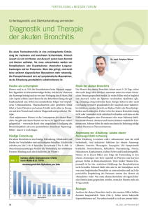 Diagnostik und Therapie der akuten Bronchitis