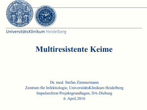 Multiresistente Keime - Deutsche Gesellschaft für Hygiene und