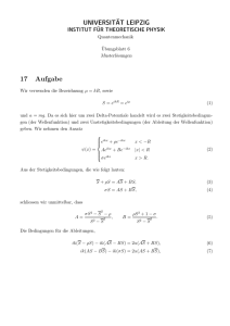 Musterlösung zum Blatt 6 - Institut für Theoretische Physik
