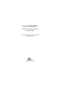 Anekdoten und Geschichten über Friedrich Schiller