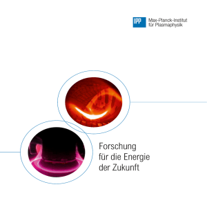 Forschung für die Energie der Zukunft - Max-Planck