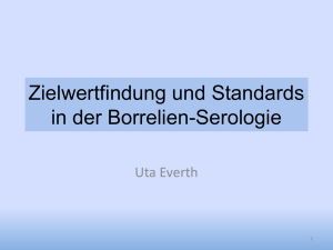 Zielwertfindung und Standards in der Borrelien