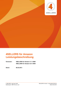 4SELLERS für Amazon Leistungsbeschreibung