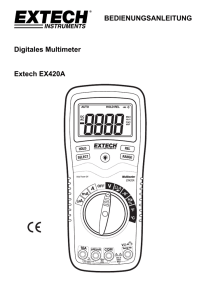 BEDIENUNGSANLEITUNG Digitales Multimeter Extech EX420A