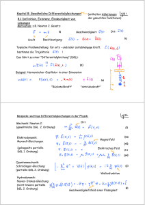 Kapitel 8: Gewöhnliche Differentialgleichungen 8.1 Definition
