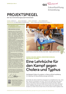 ProjektsPiegel eine lehrküche für den kampf gegen Cholera und