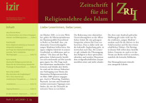 Zeitschrift für die Religionslehre des Islam IZRL