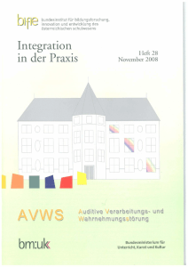 Integration ind der Praxis - Heft 28: AWS Auditive Verarbeitungs