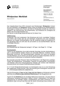 Windpocken - Landkreis Esslingen