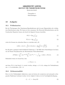 Musterlösung zum Blatt 4 - Institut für Theoretische Physik