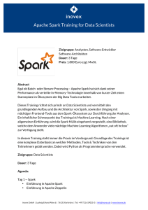 Apache Spark Training for Data Scientists