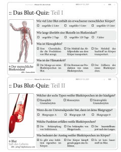 Das Blut-Quiz: Teil I - Austrian Biologist Association