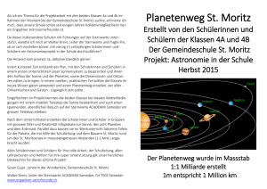 Planetenweg St. Moritz - Engadiner Astronomiefreunde