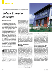 2001 Solare Energiekonzepte