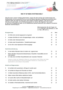 Stoffwechsel Test Fragebogen PDF Datei