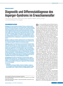 Diagnostik und Differenzialdiagnose des Asperger