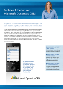 Mobiles Arbeiten mit Microsoft Dynamics CRM