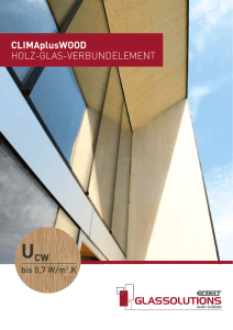 CLIMAplusWOOD HOLZ-GLAS-VERBUNDELEMENT