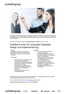 Praktikant (m/w) für Competitor Database Design und