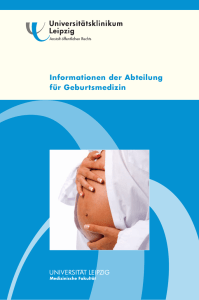 Informationen der Abteilung für Geburtsmedizin