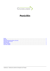 Penicillin - Guidelines.ch