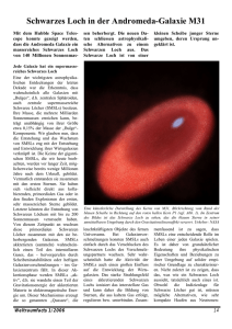 Schwarzes Loch in der Andromeda