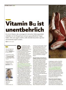 Vitamin B12 ist unentbehrlich - Migros