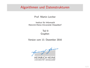 Vorlesung 9 - Universität Düsseldorf: Informatik - Heinrich