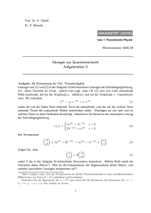 Übungsblatt 6 - Institut für Theoretische Physik