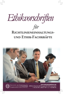 Richtlinieneinhaltungs- und Ethik-Fachkräfte