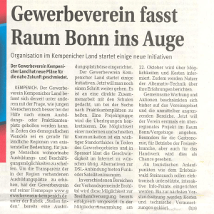 Gewerbeverein fasst Raum Bonn ins Auge