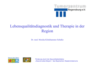 Lebensqualitätsdiagnostik u. Therapie in d. Region