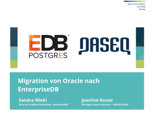 Migration von Oracle nach EnterpriseDB