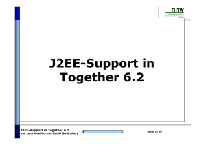 J2EE-Support in Together 6.2