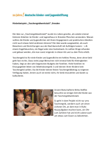 Die Taschengeldwerkstatt Lichtpunkt, Dresden PDF, 532KB