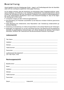 Bestellformular - Neurologie und Psychiatrie Uniklinik Köln