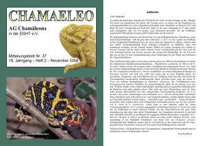 Chamaeleo 37 - Website der AG Chamäleons