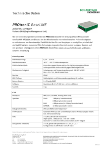 PROtroniC BaseLINE EMU - Schaeffler Engineering