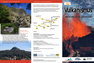 Vulkanismus - GEO-Zentrum an der KTB