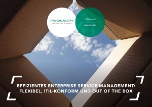 effizientes enterprise service management: flexibel, itil