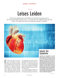 Leises Leiden Herzinfarkt - Echo 06/2014
