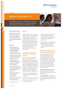 MapInfo Professional® 9.5
